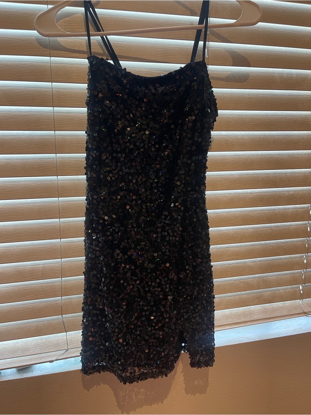 wild fable Black Sequin Party Mini Dress